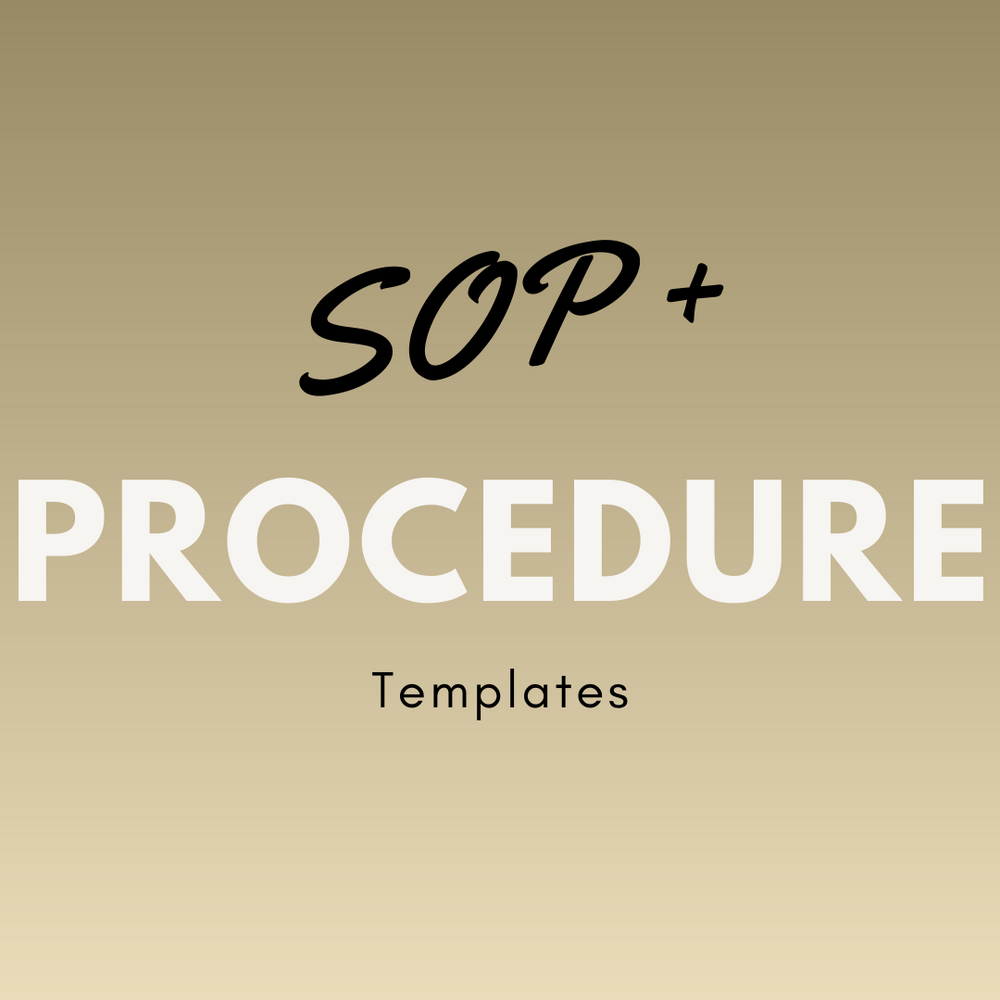 Best Standard Operating Procedure Template | SOP Template – LGC Academy