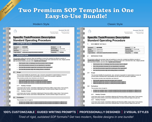 Simple SOP Templates