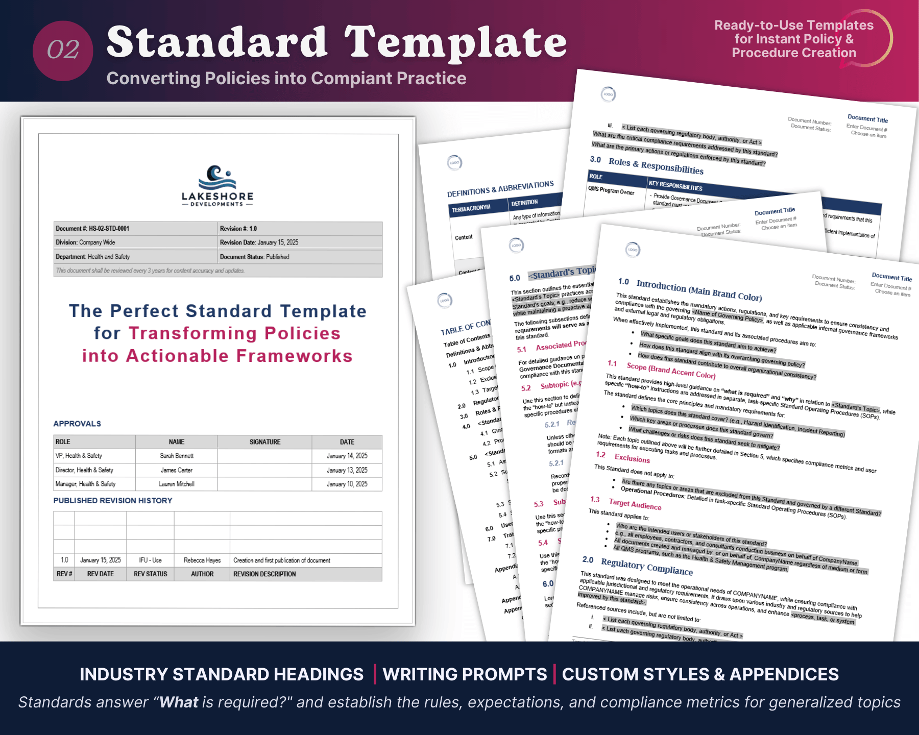 standard document template