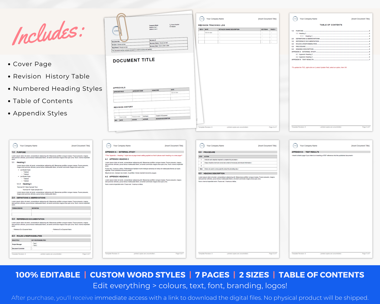 Policy and Procedure Template (SOP)