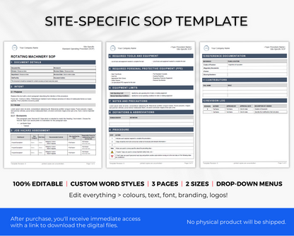 Site-Specific SOP Template