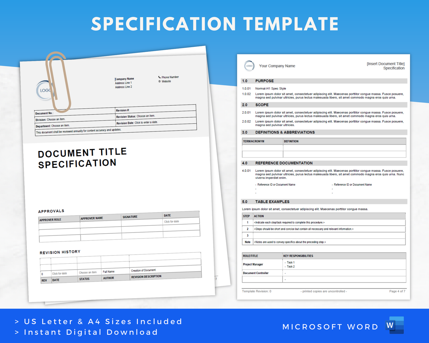 Technical  Specification Template