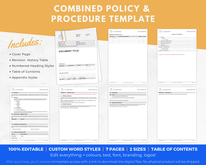 document control sop template