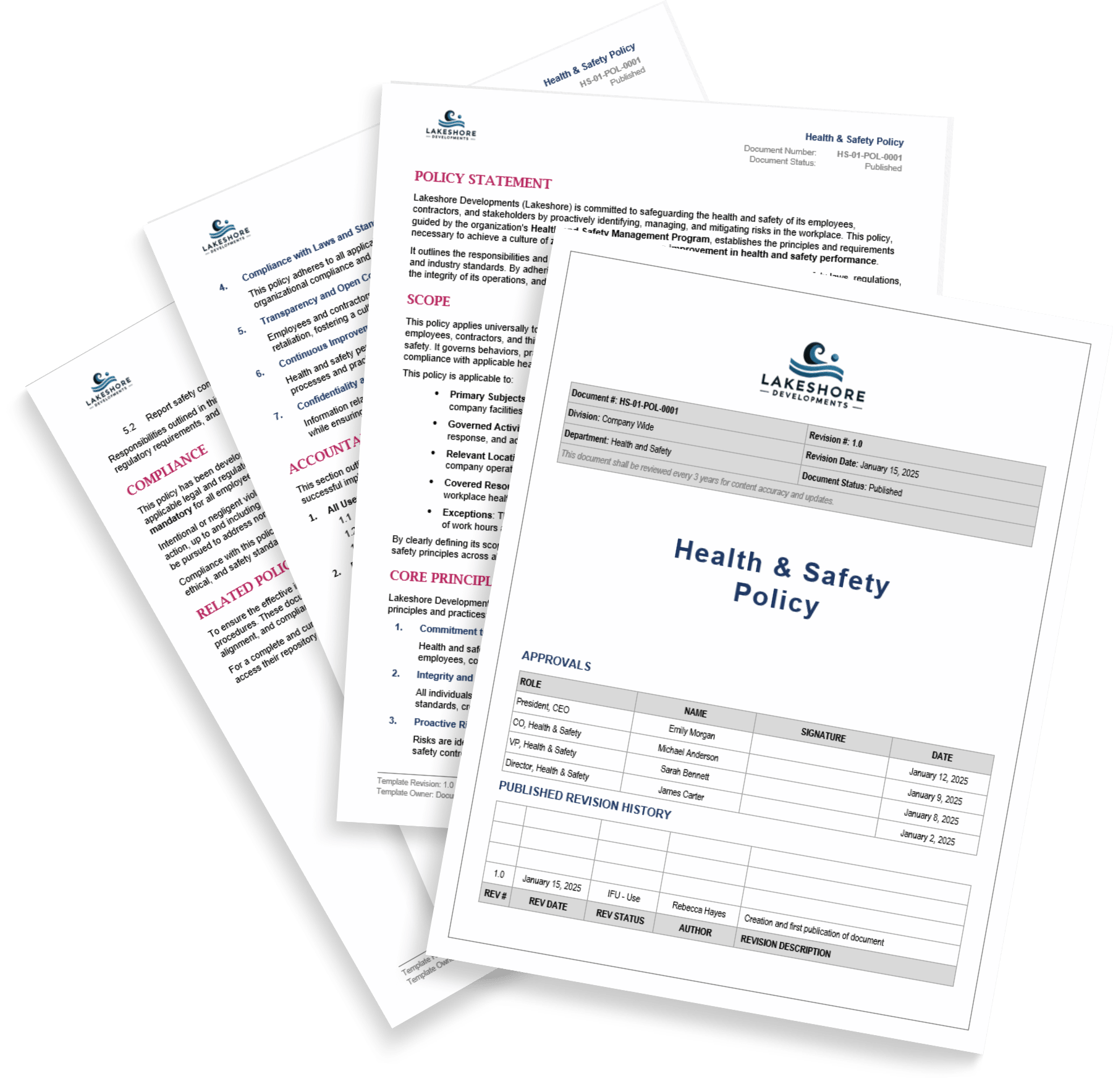 policies and procedures template word