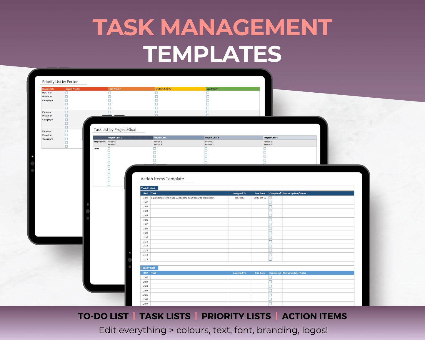 onenote to do template